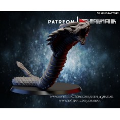 Desert Snake 3 des Mortes Dynasties créé par Ghamak de 3D Minis Factory
