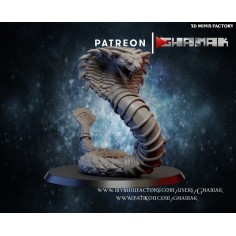 Desert Snake 1 des Mortes Dynasties créé par Ghamak de 3D Minis Factory