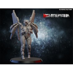 Valkyrie Pinup des Sisters créé par Ghamak de 3D Minis Factory