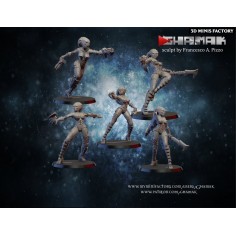 Forgoten Warriors Team des Human créé par Ghamak de 3D Minis Factory
