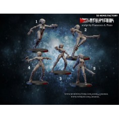 Forgoten Warriors Team des Human créé par Ghamak de 3D Minis Factory 2
