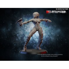 Forgoten Warrior 3 des Human créé par Ghamak de 3D Minis Factory