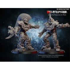 Cyber Warrior des Space Marines créé par Ghamak de 3D Minis Factory