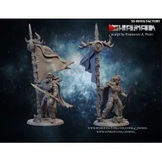 Wood Elf Male Champion des Sylvains créé par Ghamak de 3D Minis Factory