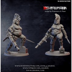Steampunk Gang Member 3 Escher des Human créé par Ghamak de 3D Minis Factory