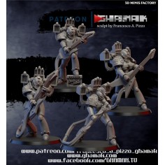 Noise Marine Squad des Chaos - SciFi créé par Ghamak de 3D Minis Factory