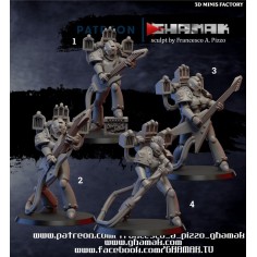 Noise Marine Squad des Chaos - SciFi créé par Ghamak de 3D Minis Factory 2