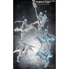 Female Daemons On Demon Steeds des Démons - SciFi créé par Ghamak de 3D Minis Factory 2