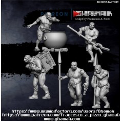 Dumb Brothers des Sylvains créé par Ghamak de 3D Minis Factory