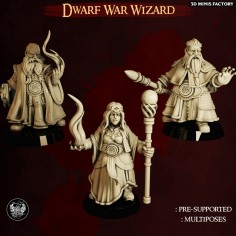 Dwarf War Wizard des The Master Forge créé par The Master Forge de 3D Minis Factory