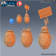 Mimic Vase des Arcane Dungeon créé par Epic Miniatures de 3D Minis Factory
