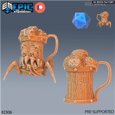 Mimic Beer Mug des Arcane Dungeon créé par Epic Miniatures de 3D Minis Factory