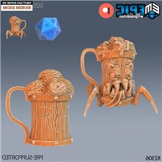 Mimic Beer Mug des Arcane Dungeon créé par Epic Miniatures de 3D Minis Factory 2
