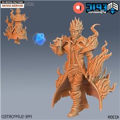Fire Genasi Adventurer des Arcane Dungeon créé par Epic Miniatures de 3D Minis Factory 2