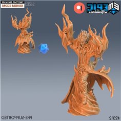 Fire Genasi Adventurer Inferno des Arcane Dungeon créé par Epic Miniatures de 3D Minis Factory 2