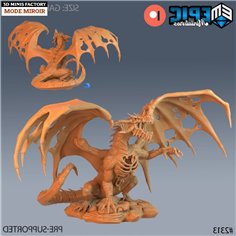 Ancient Blue Zombie Dragon des Tombs of Demise créé par Epic Miniatures de 3D Minis Factory 2