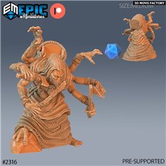 Corpse Collector Attacking des Tombs of Demise créé par Epic Miniatures de 3D Minis Factory
