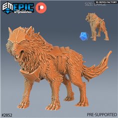 Fenrir Wolf Armored des Viking Age créé par Epic Miniatures de 3D Minis Factory