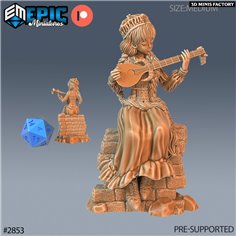Norse Bard Girl des Viking Age créé par Epic Miniatures de 3D Minis Factory