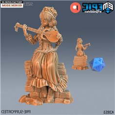 Norse Bard Girl des Viking Age créé par Epic Miniatures de 3D Minis Factory 2