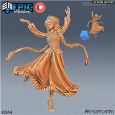 Norse Bard Girl Dancing des Viking Age créé par Epic Miniatures de 3D Minis Factory