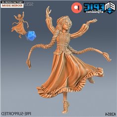 Norse Bard Girl Dancing des Viking Age créé par Epic Miniatures de 3D Minis Factory 2