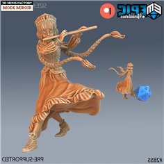 Norse Bard Girl Flute Playing des Viking Age créé par Epic Miniatures de 3D Minis Factory 2