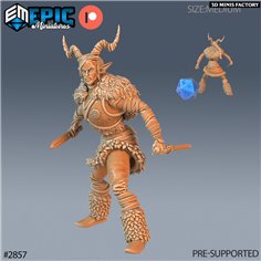 Tiefling Viking Female Knifes des Viking Age créé par Epic Miniatures de 3D Minis Factory