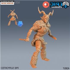 Tiefling Viking Female Knifes des Viking Age créé par Epic Miniatures de 3D Minis Factory 2