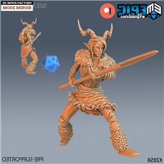 Tiefling Viking Female Spear des Viking Age créé par Epic Miniatures de 3D Minis Factory 2