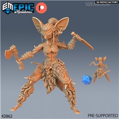 Mice Folk Viking Female des Viking Age créé par Epic Miniatures de 3D Minis Factory