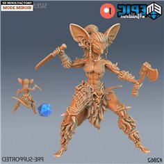 Mice Folk Viking Female des Viking Age créé par Epic Miniatures de 3D Minis Factory 2