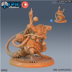 Giant Rat Pest Alchemist des Goblin Caves créé par Epic Miniatures de 3D Minis Factory