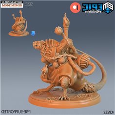 Giant Rat Pest Alchemist des Goblin Caves créé par Epic Miniatures de 3D Minis Factory 2