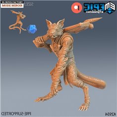 Rat Folk Rogue des Goblin Caves créé par Epic Miniatures de 3D Minis Factory 2