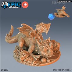 Baby Dragon des Goblin Caves créé par Epic Miniatures de 3D Minis Factory