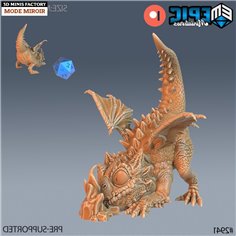 Baby Dragon Exploration des Goblin Caves créé par Epic Miniatures de 3D Minis Factory 2