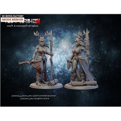 Warlock Wood Elf des Sylvains créé par Ghamak de 3D Minis Factory 2