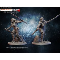 Wood Elf Ranger Female 2 des Sylvains créé par Ghamak de 3D Minis Factory 2