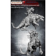 Carnosaur With Rider des Hommes-Lézards créé par Ghamak de 3D Minis Factory 2