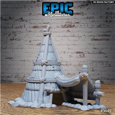 Bandit Camp Tents v2 des Bandit Camp créé par Epic Miniatures de 3D Minis Factory