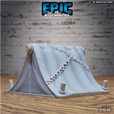 Bandit Camp Tents v6 des Bandit Camp créé par Epic Miniatures de 3D Minis Factory
