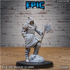 Mountain Wolf Bandit des Bandit Camp créé par Epic Miniatures de 3D Minis Factory