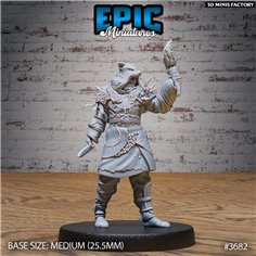 Mountain Wolf Bandit Torchlight des Bandit Camp créé par Epic Miniatures de 3D Minis Factory